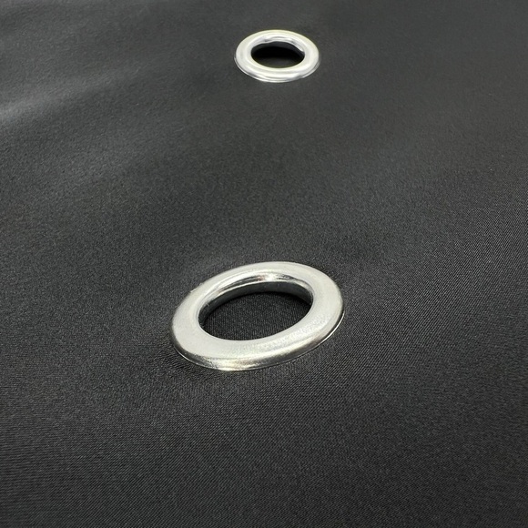 French Connection Black Midnight Satin Eyelet Tunic Dress Size 4 fcuk New NWT - Picture 8 of 11